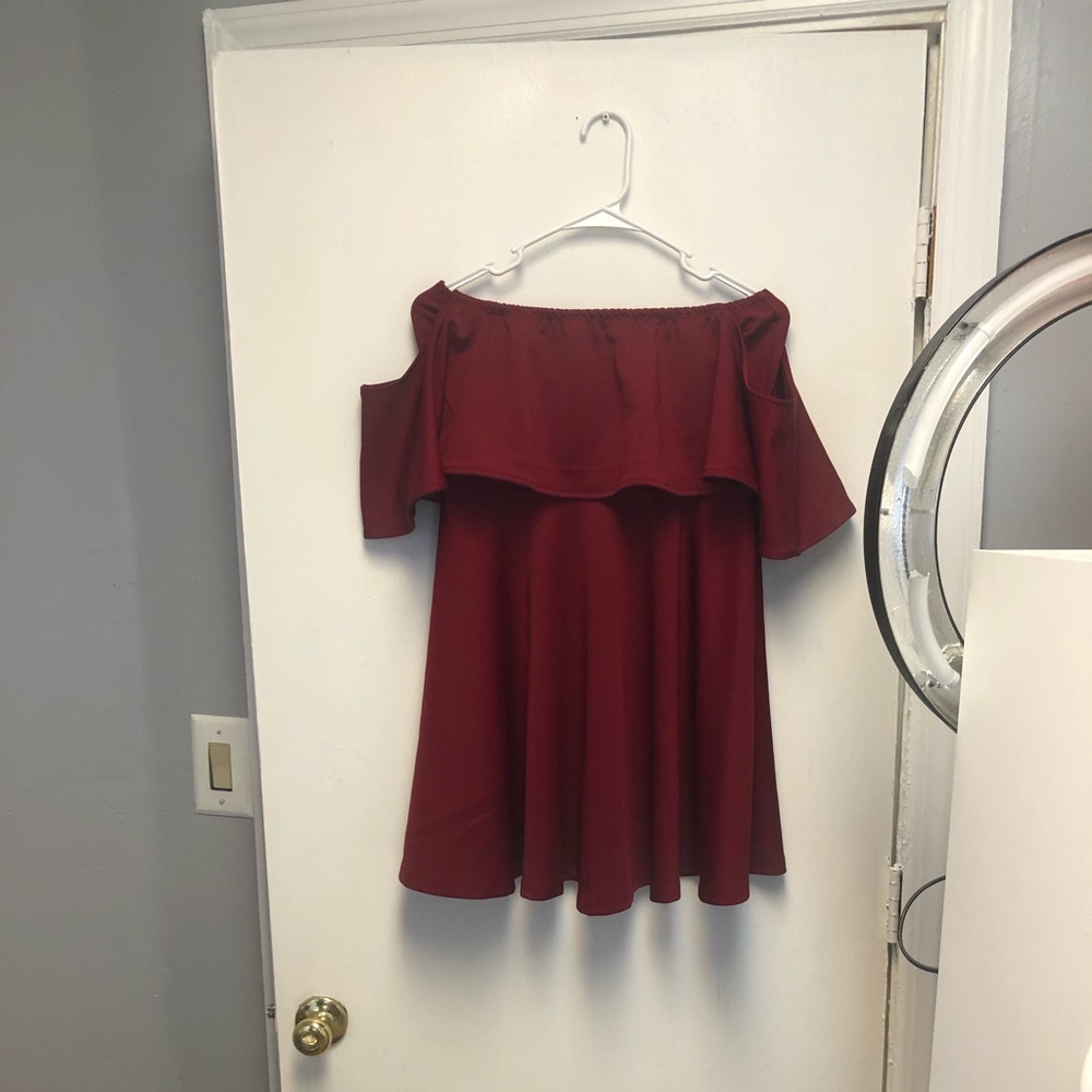 Off shoulder Red dress